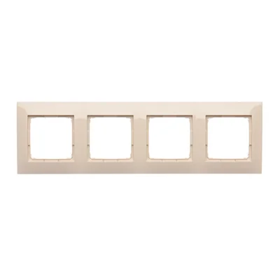 4-fold universal frame IP20 / IP44 cream