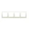 4-fold universal frame IP20 / IP44 cream