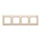 4-fold universal frame IP20 / IP44 cream