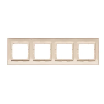 4-fold universal frame IP20 / IP44 cream