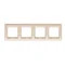 4-fold universal frame IP20 / IP44 cream