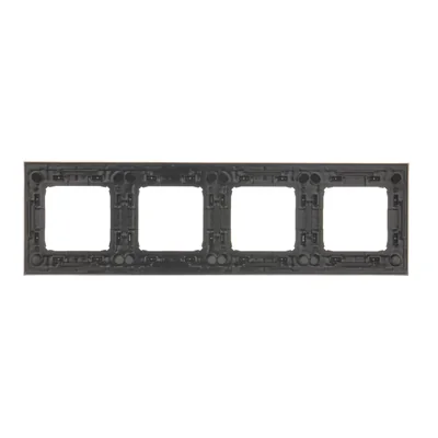 4-fold universal frame IP20 / IP44 rustic copper