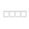 4-fold universal frame IP20 / IP44 white