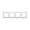 4-fold universal frame IP20 / IP44 white