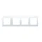 4-fold universal frame IP20 / IP44 white