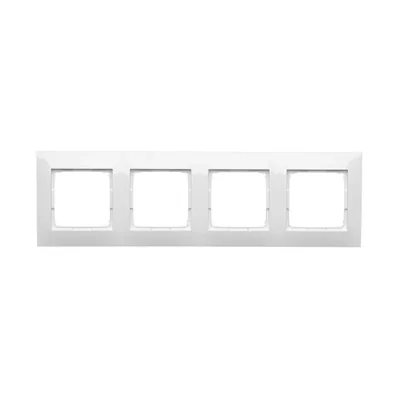 4-fold universal frame IP20 / IP44 white