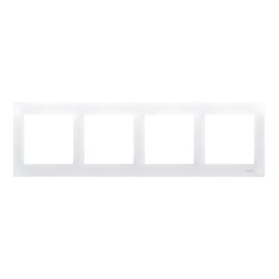 4-fold universal frame IP20 / IP44 white