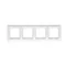 4-fold universal frame IP20 / IP44 white
