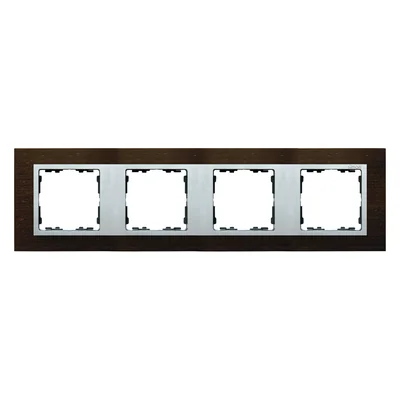 4-fold wenge frame / intermediate frame aluminum mat