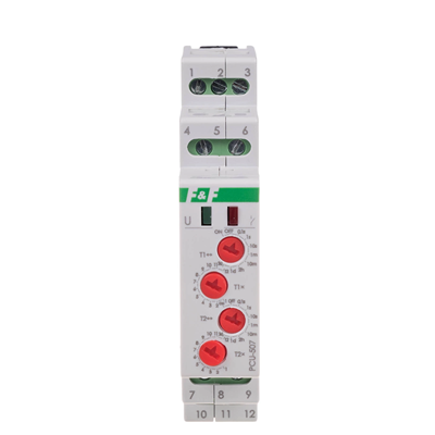 4-funkční časové relé (nastavení 2x) T1 T3 PCU-507 24V