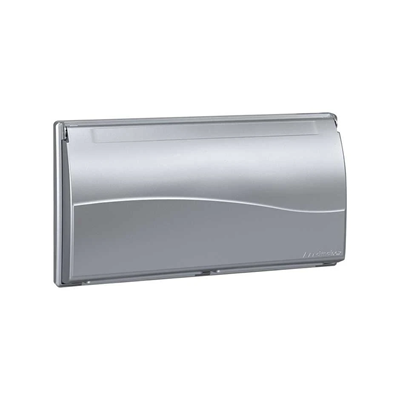 4-gang frame for SBM450 box with 8x K45 aluminum cover