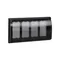 4-gang frame for SBM450 box with cover 8x K45 graphite gray