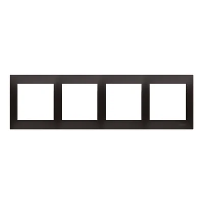 4-gang universal frame for plasterboard boxes IP20 / IP44, anthracite (metallic)