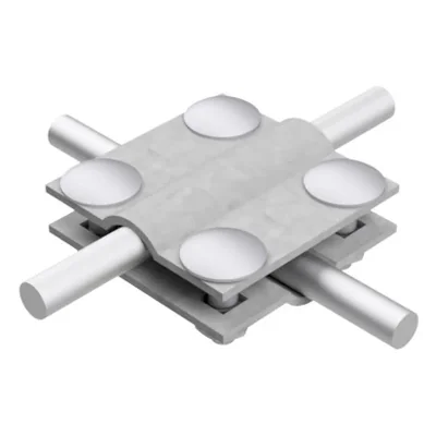 4-hole, 2-plate cross connector; B up to 30mm /OG/
