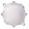 4-inlet surface-mounted box with knockouts 88x88x40mm IP44 cover for 4 screws with terminals white