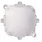 4-inlet surface-mounted box with knockouts 88x88x40mm IP44 cover for 4 screws with terminals white