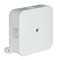 4-inlet surface-mounted box with knockouts 88x88x40mm IP44 screw cap white