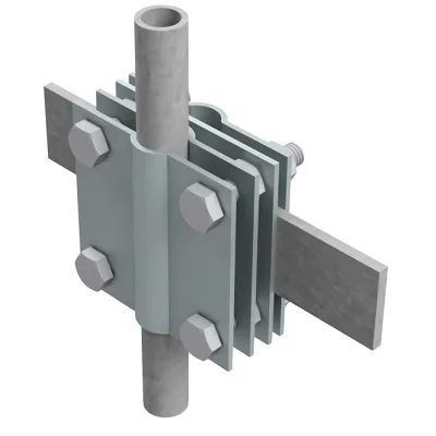 4-plate large earthing connector; B up to 40mm, Ø20mm /OC/