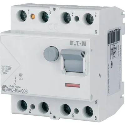 4-pole RCD 40A 30mA AC 6kA