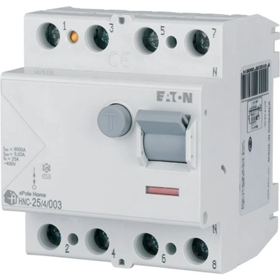 4-pole residual current device 25A 30mA AC 6kA