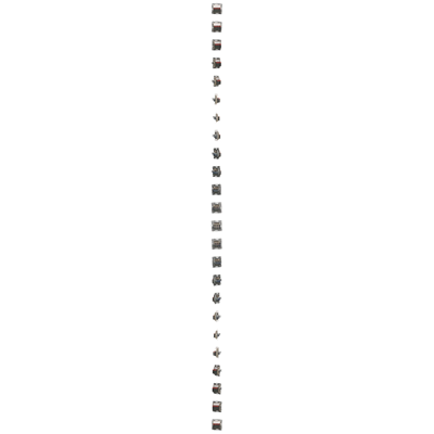 4-way loudspeaker socket with description field (module) gold (metallic)