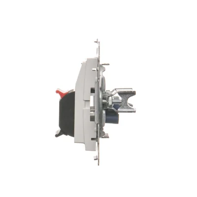 4-way loudspeaker socket with description field (module) white