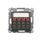 4-way loudspeaker socket with labeling field (module)