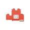 4-wire 2-level busbar terminal block with four terminals and shorted current paths 4 mm2 red V0 ZUG-21/E0 A00-E007