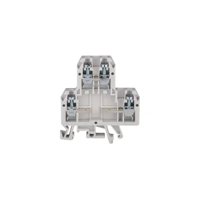 4-wire 2-level rail terminal block with four terminals and divided current path 4mm2 gray ZUG-G/22 A00-1008