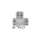 4-wire 2-level rail terminal block with four terminals and divided current path 4mm2 gray ZUG-G/22 A00-1008