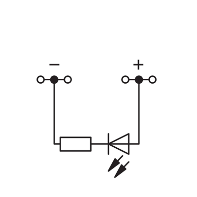 4-wire connector 2.5mm² with gray LED