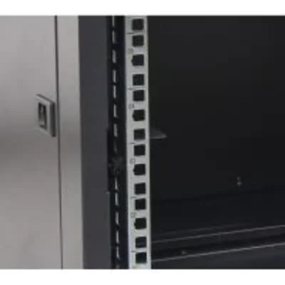 42U RACK 19" stojanová skříň, složená, černá