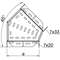 45° elbow, KKMJ150H100
