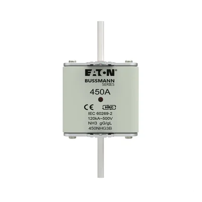 450NHG3B NH3 fuse link 450A 500V GL/GG double indicator