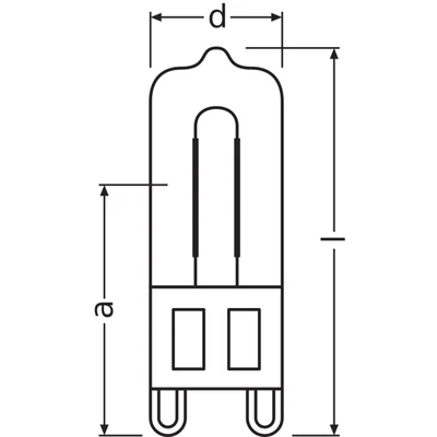 48W G9 halogen bulb