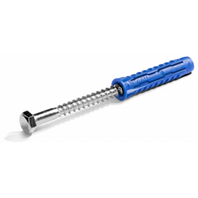 4ALL Kołek uniwersalny 12x60mm z wkrętem z łbem sześciokątnym  8x80mm 10szt