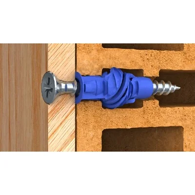 4ALL Taco universal 6x50mm con tornillo 4,5x60mm, 8 piezas