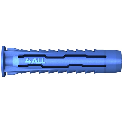 4ALL Taco universal 8x40mm con gancho angular, 8 piezas