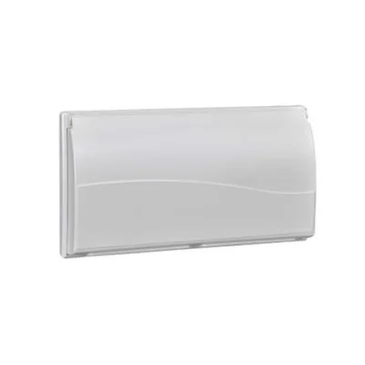 4fach-Rahmen für SBM450-Box mit 8x Abdeckung K45 reinweiß