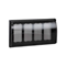 4fach-Rahmen für SBM450-Box mit Deckel 8x K45 graphitgrau