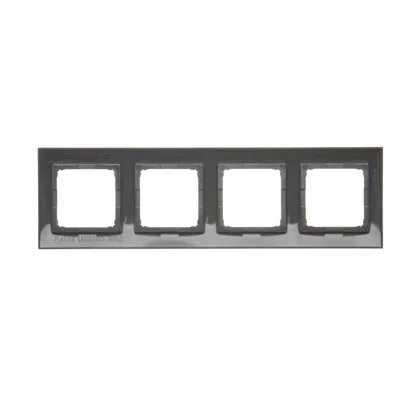 4fach-Universalrahmen für Gipskartondosen IP20 / IP44, anthrazit (metallic)