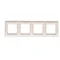 4fach-Universalrahmen für Gipskartondosen IP20 / IP44, gold (metallic)