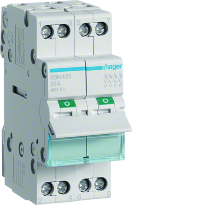 4P 25A modular switch disconnector