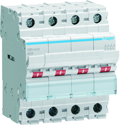 4P 40A modular switch disconnector