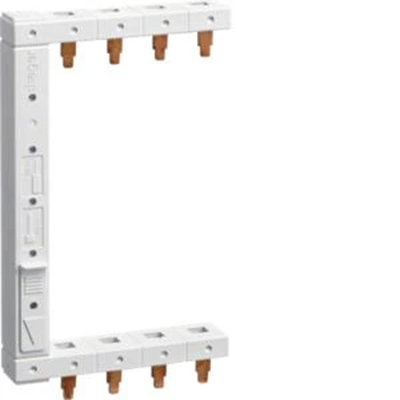 4P vertical comb rail for RCCB, 2-row, left