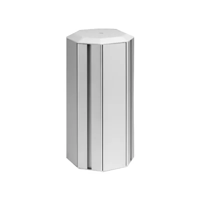 4stranný mini sloup, výška 210mm 125x130mm, 4x4x K45, hliník