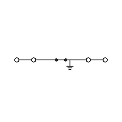 4vodičový PE konektor 4 mm², žlutozelený 2004-1407