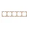 5-fach Universalrahmen, horizontal und vertikal, beige