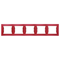 5-fold, horizontal, red frame