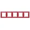 5-fold, horizontal, red frame